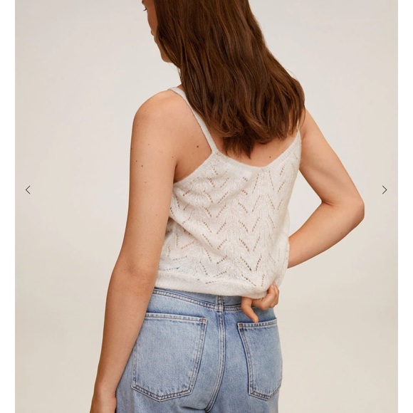 MANGO open work knit top - Picture 3 of 11